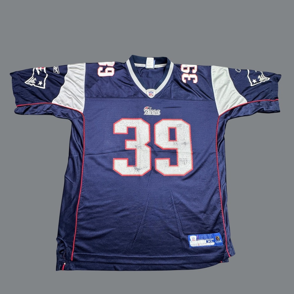 Laurence Maroney 39 New England Patriots Reebok Jersey Mens XL Blue 7009A 06